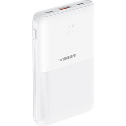 Veger S12 Power Bank 10000mAh 20W με Θύρα USB-A White