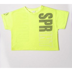 Sprint Παιδικό Crop Top Κοντομάνικο Lime 231-4066-S511