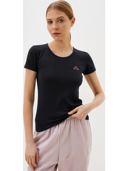 Kappa Γυναικείο Κοντομάνικο T-shirt Μαύρο K2534-BLK