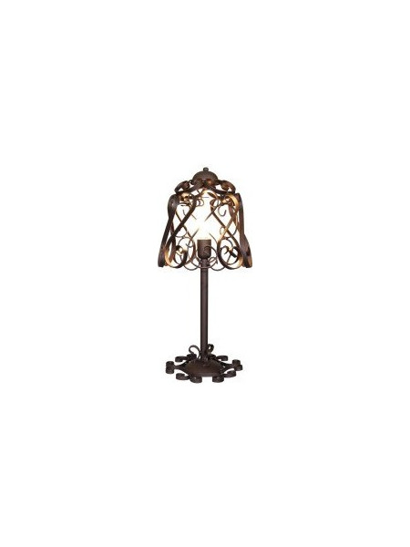 Home Lighting 77-4021 Πορτατίφ Ε27 Καφέ Μαύρο Φ30xΥ68cm