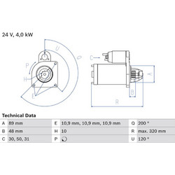 Bosch Μίζα - 0 986 020 170