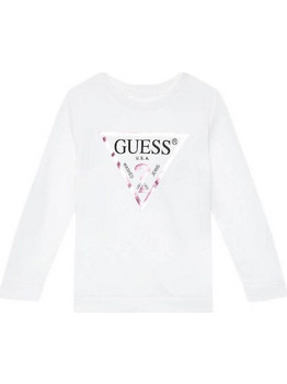 Guess Παιδικό Φούτερ Λευκό K74Q12KAUG0-G011