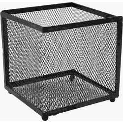 Μεταλλική Μολυβοθήκη με Πλέγμα 13x13x13cm Άσπρο ή Μαύρο