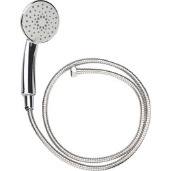 Τηλέφωνο μπάνιου χρωμίου φ10 5cm amp INOX σπιράλ 1 5m 5 λειτουργίες ροής Estia c481473