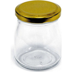 Βαζάκι Γυάλινο με Καπάκι 6,5Χ7,8εκ 150 ml 10τμχ