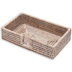 Θήκη Rattan Για Χαρτοπετσέτες Guest Room Mπεζ Caspari