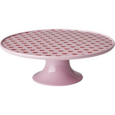 Cake Stand Pοζ Mε Kαρδιές Mελαμίνη Rice (30x12 cm)