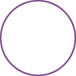 AMILA Χούλα-Χουπ HQ 60cm - Φ19mm - 230gr, Μωβ (98804)
