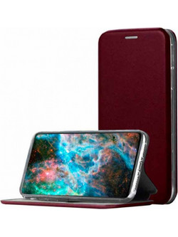 Book Cover Θήκη Δερματίνης για iPhone 12 Pro Max Μπορντό