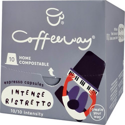 Coffeeway Κάψουλες Espresso Ristretto Συμβατές με Μηχανή Nespresso 10τμχ