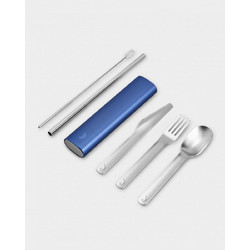 CHILLYS CUTLERY SET WHALE BLUE