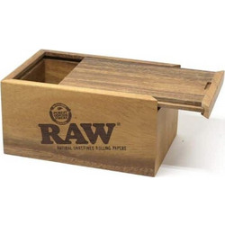 RAW Wooden Box With Slide Top