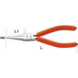 BETA 1016 Μυτοτσίμπιδο με Πλακέ Ράμφη Λαβές από PVC 132 mm B010160130