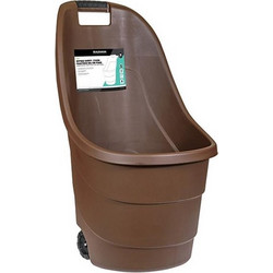 KRAUSMANN GN23484 Καρότσι Πλαστικό Μεταφοράς Ξύλων Καφέ 60L