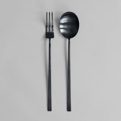 Set of 2 Σερβιρίσματος Σαλάτας Kogei Μαύρο Ατσάλι 101 Copenhagen