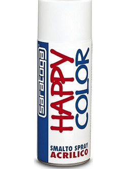 Saratoga Happy Acrilico Σπρέι Βαφής Ral9010 Λευκό Ματ 400ml