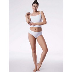 Slip Bikini Cheekie Λευκό