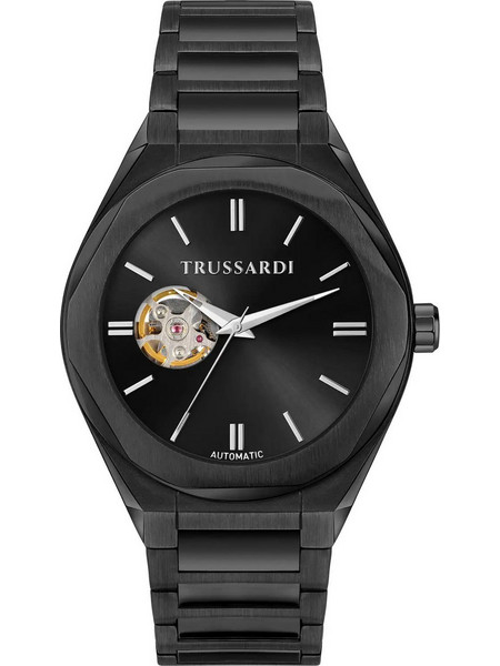 Trussardi Ανδρικό Ρολόι Αυτόματο με Μαύρο Μεταλλικό Μπρασελέ R2423156001