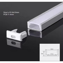 SE-PRO-15 ALUMINIUM PROFILE 15,5*5,9MM PRICE PER METER