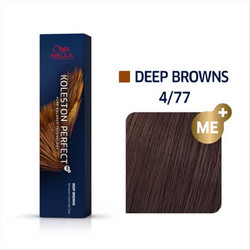 Wella Koleston Perfect Deep Browns 4/77 Καστανό Καφέ Έντονο Μόνιμη Βαφή Μαλλιών 60ml