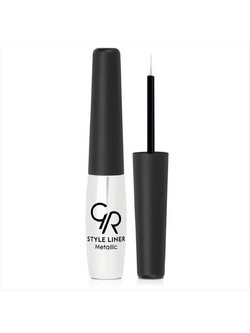 Golden Rose Style Liner 07 Silver Πινέλο Eyeliner 6.5ml
