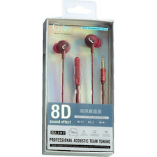 Gjby GJ-393 Handsfree In-Ear 3.5mm Red