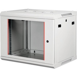 Steel STEEL-18U6060-LG-F Επιτοίχια Καμπίνα Rack 18U 60x60cm Γκρι