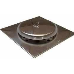 Ανοξείδωτο Σιφώνι Μπάνιου Pop Up με Ταψάκι 12x12cm και Σιφώνι 10cm 1τμχ