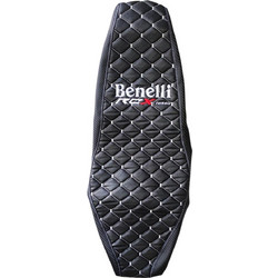 Κάλυμμα σέλας μπακλαβωτό Benelli RCX 185 μαύρο με άσπρη ραφή Racing