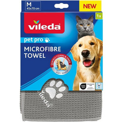 Πετσέτα Κατοικίδιων Vileda Pet Pro Microfibre M 45x70 cm Γκρι 172650