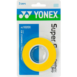 Yonex Super Grap Tennis Overgrips x 3 Yellow