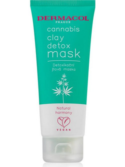 Dermacol Cannabis Clay Detox Κρεμώδης Μάσκα Προσώπου για Λάμψη με Άργιλο & Κάνναβη 100ml