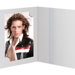 1x100 Daiber Passport Photo Folders white for 3 sizes