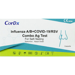 CorDX Ρινικό Τεστ Αντιγόνου Covid-19 Γρίπης Τύπου A/Β & RSV 1τμχ