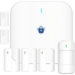 Apollo LDH-8100 Set 2 Ασύρματο Σύστημα Συναγερμού με 1 Ανιχνευτή Κίνησης, 3 Αισθητήρες Πόρτας, 1 Σειρήνα, 2 Τηλεχειριστήρια, Κέντρο (Wi-Fi / GSM / Ενσύρματο)