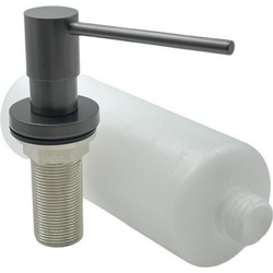 NARON NR8004 Εντοιχιζόμενος Dispenser Σαπουνιού Κουζίνας Μεταλλικό 350ml Gun Metal