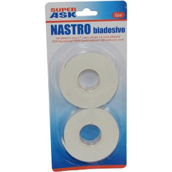 Ταινία Διπλής Όψεως Αφρώδης Σετ 2Τεμ. 20mm X 1,5m Λευκή Art.SF1651 Welkhome