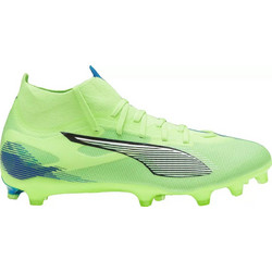 Puma Ultra 5 Match FG/AG 107686-03 Ποδοσφαιρικά Παπούτσια με Τάπες Πράσινα