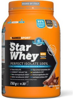 NamedSport Star Whey Isolate Chocolate Πρωτεΐνη Ορού Γάλακτος 750gr