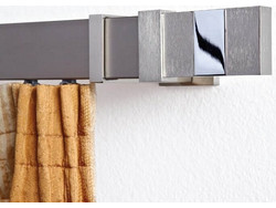 Σιδηρόδρομος Aslanis Home Elite Σατινέ Νίκελ Φ40mm - Διπλό | 300 cm