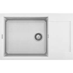 Elleci Easy 310 Ένθετος Νεροχύτης Γρανίτη Bianco Titano 78x50cm