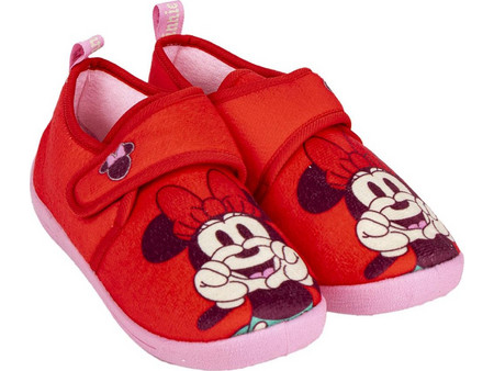 Cerda Μinnie Mouse Χειμερινές Παιδικές Παντόφλες Μποτάκια για Κορίτσι Κόκκινες 2300006163