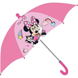 Ομπρέλα minnie ροζ-άσπρο H60cm,Φ70cm Disney WD21488