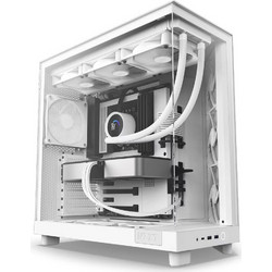 NZXT H6 Flow White Midi Tower Κουτί Υπολογιστή με Πλαϊνό Παράθυρο