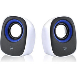 Ewent EW3513 Ηχεία Υπολογιστή 2.0 5W Black White