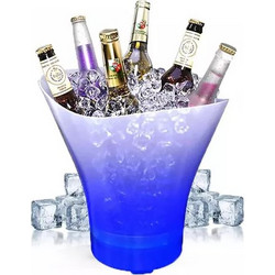 Σαμπανιέρα με Φωτισμό LED RGB και σύνδεση Bluetooth Διάφανο