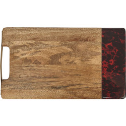 Kitchencraft Πλατό Σερβιρίσματος 43cm Tortoise Shell & Ξύλο Artesa