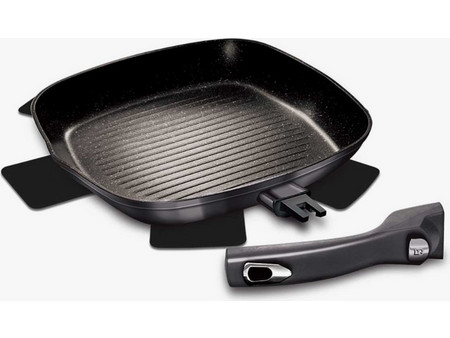 Berlinger Haus Metallic Line Carbon Pro Edition BH-6914 Σχαροτήγανο Αλουμινίου Μαρμάρινη Επίστρωση 28x28cm