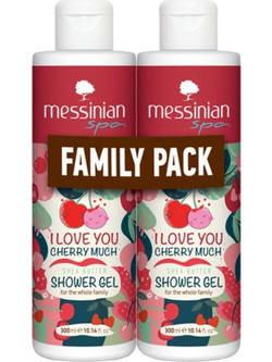 Messinian Spa I Love You Cherry Much Shea Butter Αφρόλουτρο σε Gel 2x300ml