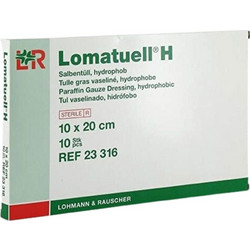 Lohmann Rauscher Lomatuell H Βαζελινούχες Γάζες 10x20cm 10τμχ